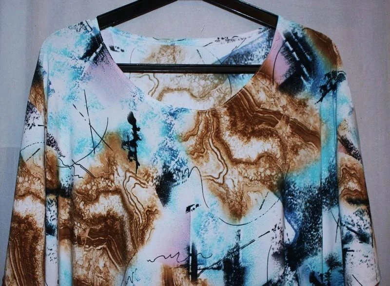 #Bruine en blauwe top T4 (komt overeen met T54) – photo 2